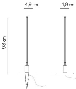 Azzardo AZ5338 - Lampada LED da esterno FREDO LED/12W/230V IP54 98 cm
