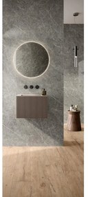 Piastrella da pavimento e rivestimento interno 120 x 278 cm Sp. 6 mm rettificato Marble Vision in gres porcellanato opaco grigio 3.36 mq