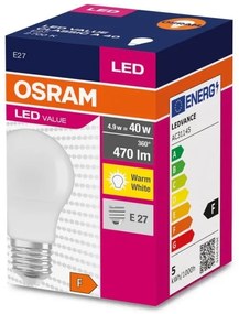Lampadina LED A40 E27/4,9W/230V 2700K - Osram