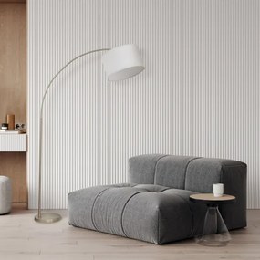 Lampada da terra ZENITH 1xE27/15W/230V cromo opaco/bianco