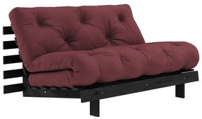 Divano letto bordeaux 140 cm Roots Black Night - Karup Design