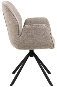 Sedia da pranzo grigio scuro in imbottito Aura – Actona