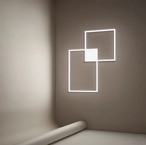 CROSS: Plafoniera LED moderna dal design essenziale - 3 temperature luce