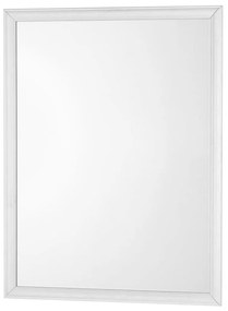 Specchio Rettangolare 60x80 Feridras "White" Effetto Legno Bianco