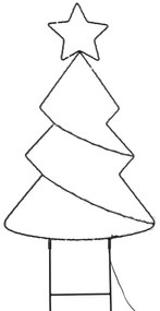 Brilagi - Decorazione natalizia da esterno a LED LED/3xAA IP44 68x29 cm albero