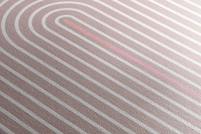 Stampa su tela – Arcobaleno rosa moderno Mid-Century