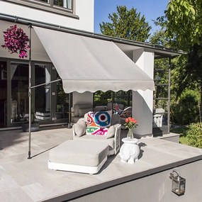 Tenda Da Sole Mobile 200x120 Cm Grigia /