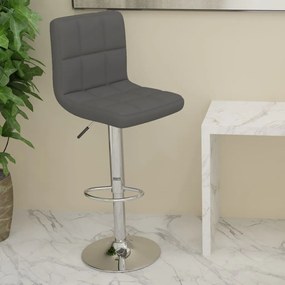 Sgabello Da Bar Grigio Scuro İn Tessuto /