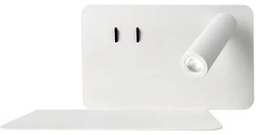 Applique LED moderno Chronos bianco IP20, luce bianco naturale 675 lumen, NOVECENTO