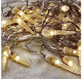 Brilagi - Catena natalizia LED da esterno 50xLED/8 funzioni/3xAA 8m IP44 bianco caldo