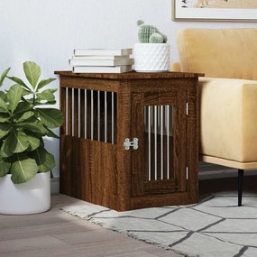 Gabbia Cani Arredamento Rovere Marrone 45x62x59cm Multistrato /
