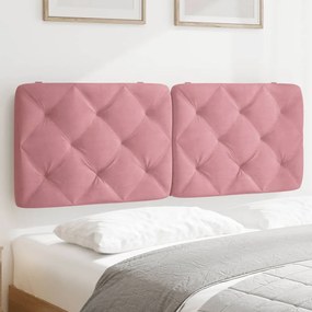 Cuscino Testiera Rosa 140 Cm İn Velluto /