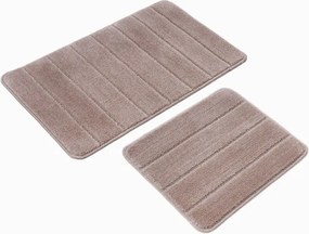 Set di tappetini per il bagno marroni 2 pz 50x80 cm Yeni Cizgli – Foutastic