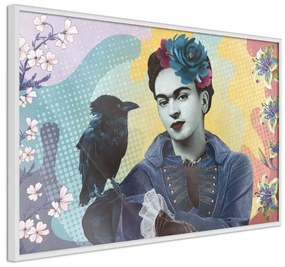 Poster Frida with a Raven