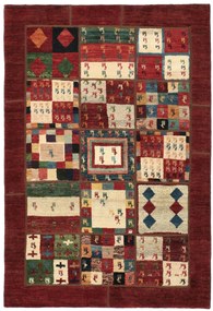 Gabbeh Tappeto 140x210 (Iran) Annodato A Mano