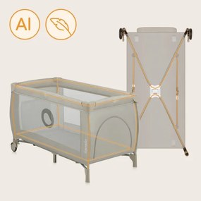 Lionelo - Lettino da viaggio STEFI PLUS Beige Cappuccino