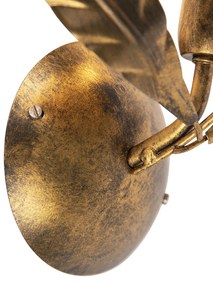 Lampada da parete vintage oro antico - Linden