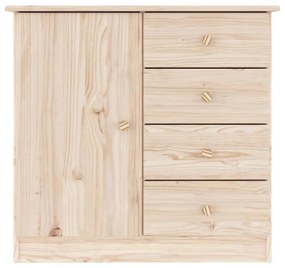 Credenza alta 77x35x73 cm in legno massello di pino