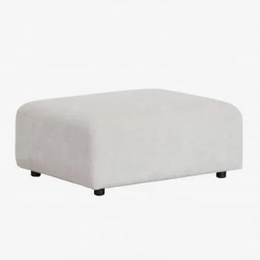 Pouf Divano Componibile Fogler Tessuto Grigio Chiaro - Sklum