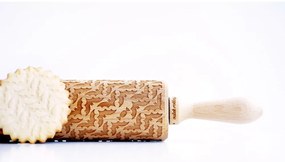 Rullo per pasta in legno goffrato Bats - Valek