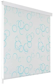 Tenda A Rullo Per Doccia 100x240 Cm Con Motivo A Bolle /