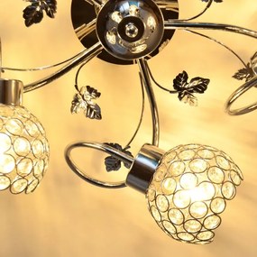 Lampadario a plafone SOPHIA 5xE27/15W/230V cromo lucido/limpido