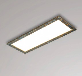 Pannello LED Quitani Aurinor, patina color oro, 86 cm