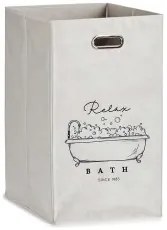 Cesto Relax Bath Pieghevole Bianco Cartone 60 L 35 x 57 x 35 cm