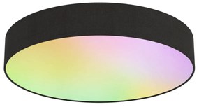 Plafoniera Smart nera 30cm con LED RGB e telecomando - Taiko