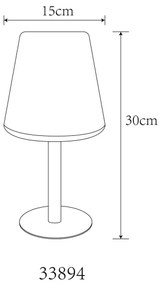 Globo 33894 - Lampada da tavolo LED RGB Solar touch LED/0,1W/3V IP44