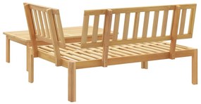 Set divani pallet da giardino 2pz in legno massello di acacia