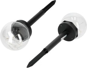 Lampada solare LED con sensore GLEAM LED/1,2V 3000K IP44 40 mAh trasparente/nera