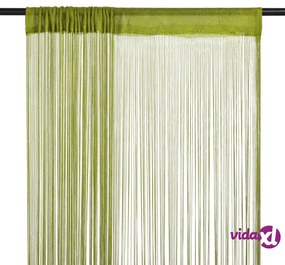 vidaXL 2 Pz Tende a Fili 140x250 cm Verdi