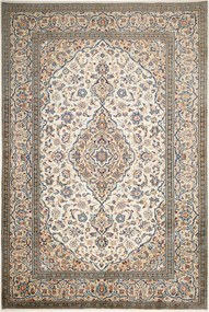 Kashan Tappeto 200x300 Beige (Iran) Annodato A Mano