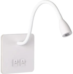 Brilagi - LED Lampada flessibile da muro MAYA Double LED/4W/230V + LED/3W bianco