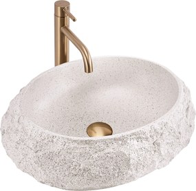 Lavabo da appoggio Rea Mika Beige