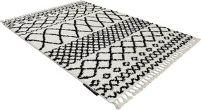 Tappeto PROMO BERBER SAFI N9040 bianco / nero Frange berbero marocchino shaggy