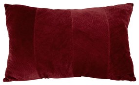 Cuscino decorativo rosso scuro , 60 x 40 cm Ribbed - PT LIVING