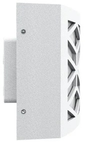 Applique Slim per Esterni con Griglia decorativa IP65 - E27 Bianca Colore del corpo Bianco