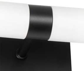 Lampada da parete moderna per bagno nera IP44 2 luci - Bath