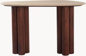 Scrivania in marmo e legno di mango Obie