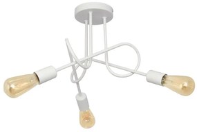 Lampadario a soffitto per bambini OXFORD 3xE27/15W/230V bianco