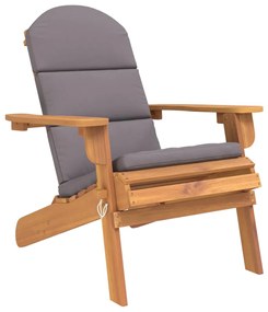 Set salotto da giardino adirondack 5pz legno massello di acacia