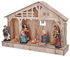 Solight 1V259 - Decorazione natalizia LED LED/2xAA betlém