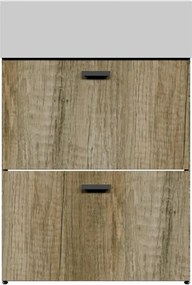 Mobile da bagno a terra 60x50x h82,5 cm rovere primitivo, 2 cassetti COLAVENE Nobu