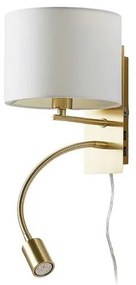 Florens Applique da Parete White/Brass - Lindby