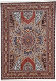 Tabriz Tappeto persiano 350 x 250 Marrone (Iran) Annodato A Mano