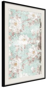 Poster  Floral Muslin  Cornice Quadri Cornice nera con pass-partout, Larghezza x Altezza Home decor 40x60