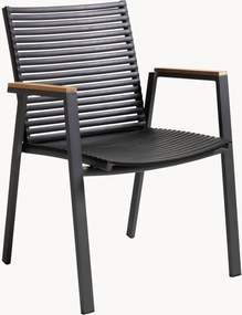 Sedia con braccioli impilabile da giardino Mood