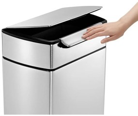 Bidone per rifiuti in acciaio inox 40 l - simplehuman